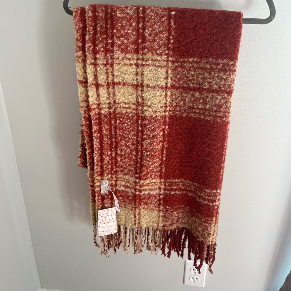 Free People Cashemere Fringed Scarf